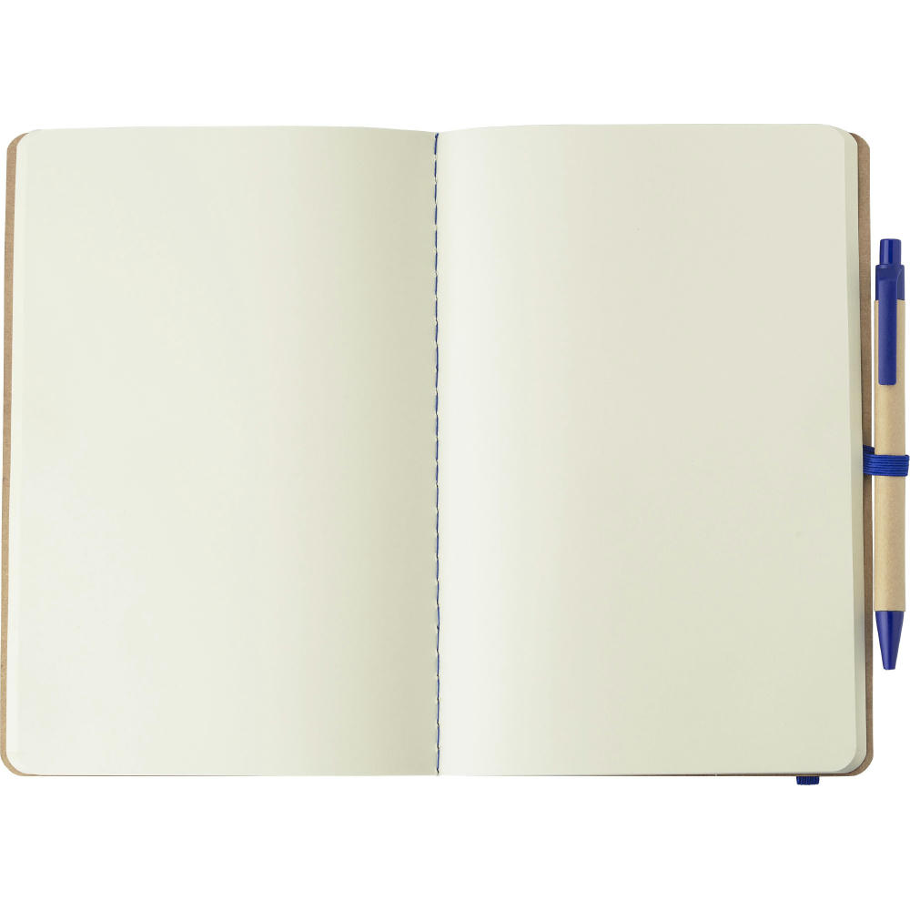 Notizbuch aus recyceltem Karton (A5) Theodore Werbeartikel