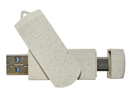 Product image USB-Stick OTG C05-A Typ C USB 3.0 Flash Disk  16 GB Weizenstroh bedrucken