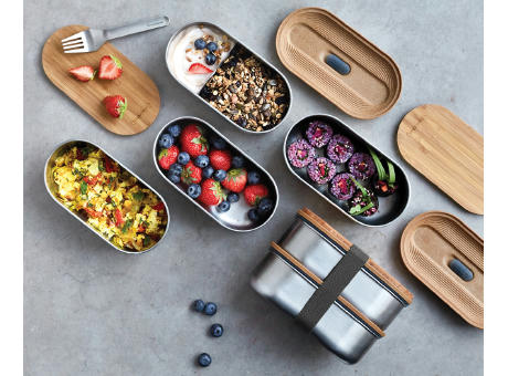 Black+Blum Stainless Steel Double Bento Box Werbeartikel