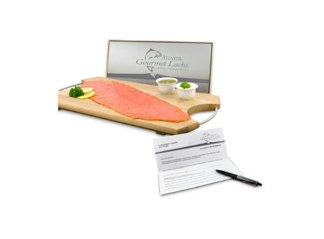 Product image Geschenkartikel / Präsentartikel: Lachs-Gutschein: Gourmet Werbeartikel