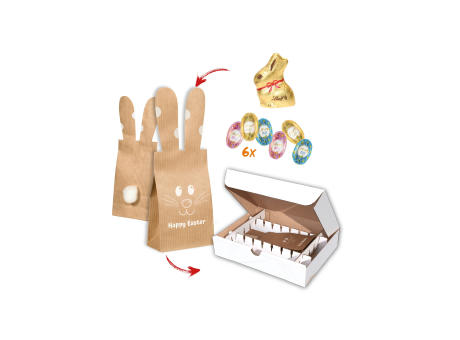 Product image Bunny Bag Lindt Mix mit Versandbox Werbeartikel