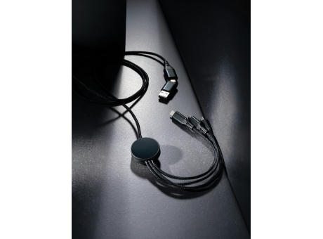 Terra 120cm 6-in-1-Kabel aus RCS recyceltem Aluminium Werbeartikel