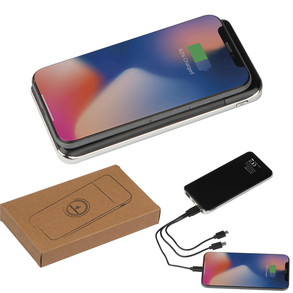 Product image Powerbank mit Induktionsladefunktion 8.000mAh Werbeartikel