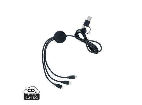 Product image 6-in-1 Kabel aus RCS recyceltem TPE und recyceltem Plastik Werbeartikel