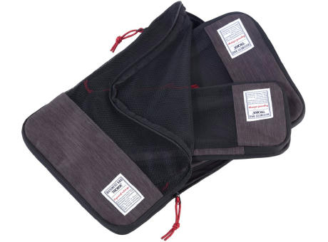 TROIKA Reise-Kompressionstaschen Set BUSINESS PACKING CUBES Werbeartikel