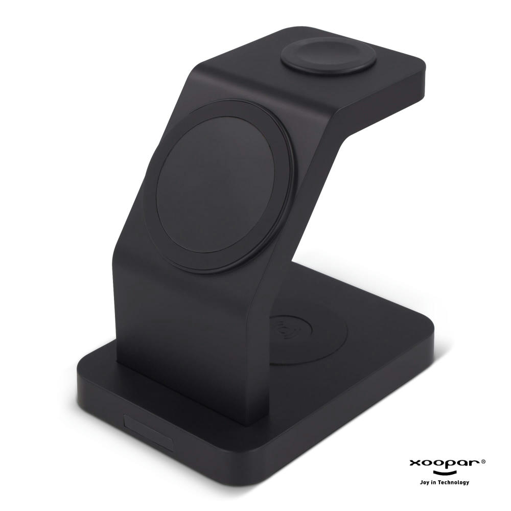 Product image 2708 | Xoopar Icon 3 in 1 Magnetic Wireless charger Werbeartikel