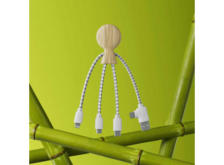 Xoopar Mr. Bio Bamboo Charging Cable bedrucken