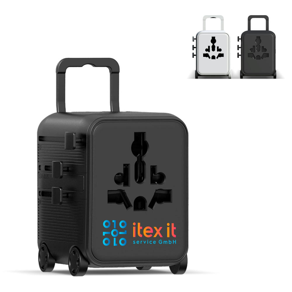 Product image Xoopar Luggie GaN Weltreise-Adapter-Trolley Werbeartikel