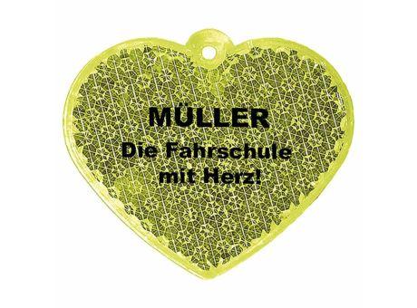 Reflektor Herz Werbeartikel