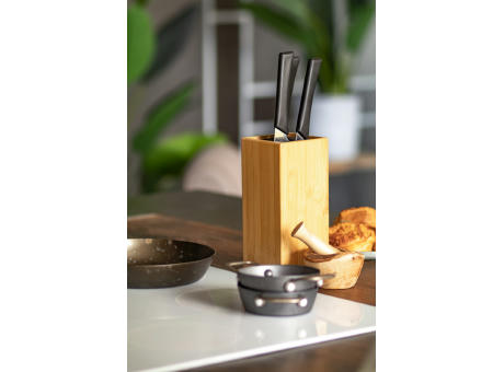 Bambus Messerblock Santoku Werbeartikel