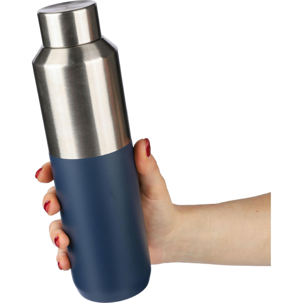 Recycelte doppelwandige Trinkflasche aus Edelstahl (600 ml) Esen Werbeartikel