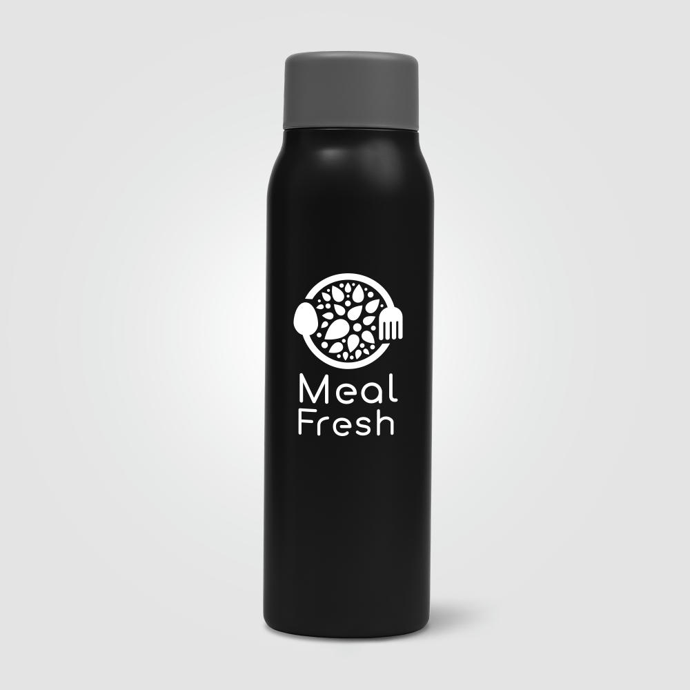 Breeze Karbonisierte Recycling-Edelstahlflasche - 590 ml Werbeartikel
