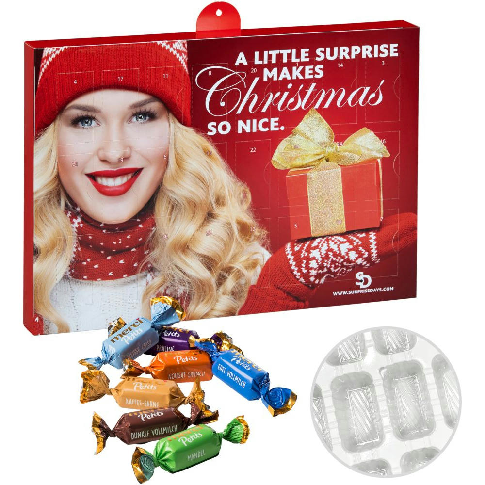 Product image Premium Präsent-Adventskalender mit merci Petits Werbeartikel