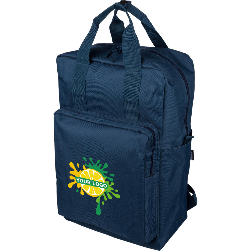 Rucksack aus recyceltem (900D) Polyester Amalia Werbeartikel
