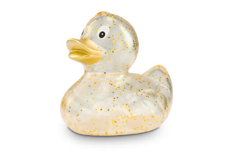 Werbeente Gloria Goldglitzer, ca. 8 cm Werbeartikel