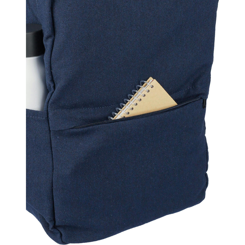 Rucksack Seraphina aus recyceltem Poly-Baumwollgewebe (330 g/m2) Werbeartikel