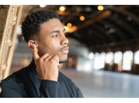 Urban Vitamin Pacifica Ohrhörer aus RCS recycelt. Kunststoff Werbeartikel