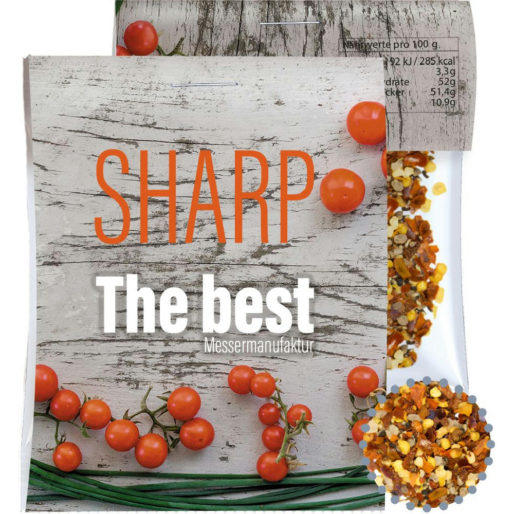 Product image Gewürzmischung Feuer und Flamme, ca. 10g, Express Midi-Tüte mit Werbereiter Werbeartikel