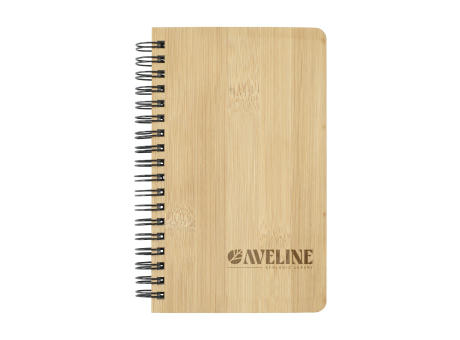 Notebook made from Stonewaste-Bamboo A6 Notizbuch Werbeartikel