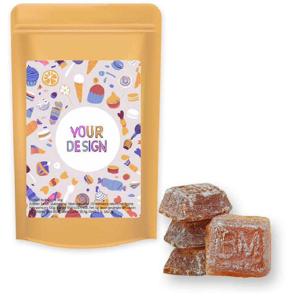 Product image Bayrisch Malz Bonbons, ca. 80g, Standbeutel Midi Werbeartikel