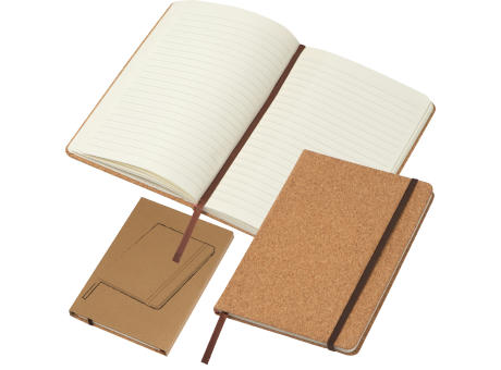 Product image A5 Notizbuch mit Korkeinband und linierten Seiten Werbeartikel