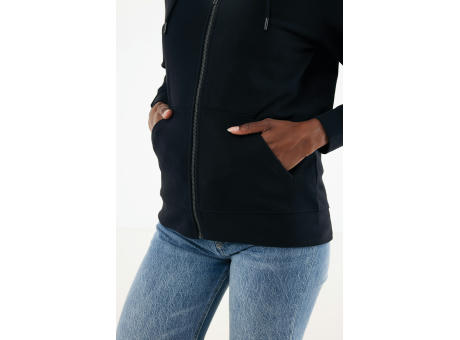 IQONIQ Abisko Zip-Kapuzenpullover aus recycelter Baumwolle Werbeartikel