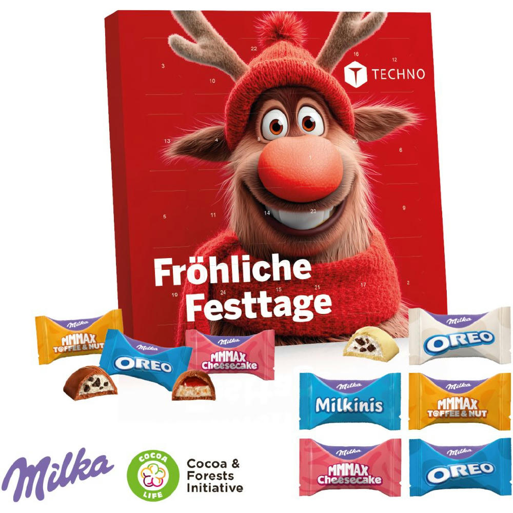 Tisch-Adventskalender Milka Favourites Werbeartikel