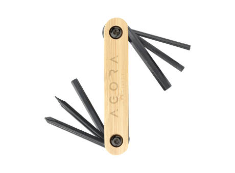 Bamboo Black Tool Werkzeugset Werbeartikel