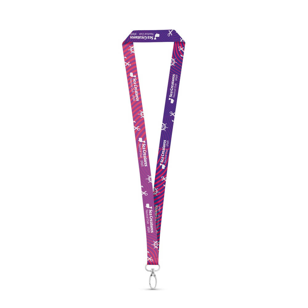 Product image MANILA. Sublimationslanyard aus Polyester mit Karabiner Werbeartikel