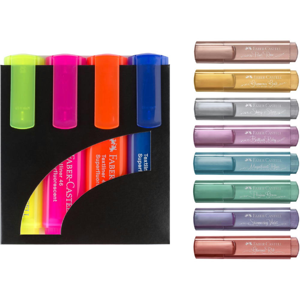 Product image 4er Set Textliner metallic Werbeartikel