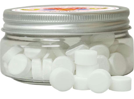 Pfefferminz Drops zuckerfrei, ca. 60g, Sweet Dose Mini Werbeartikel