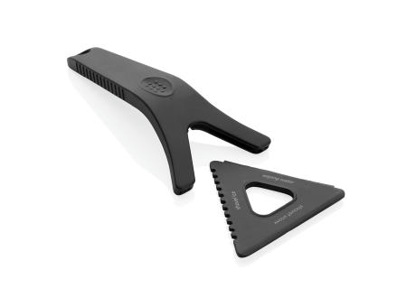 Polard 3-in-1-Eiskratzer aus RCS recyceltem Kunststoff Werbeartikel