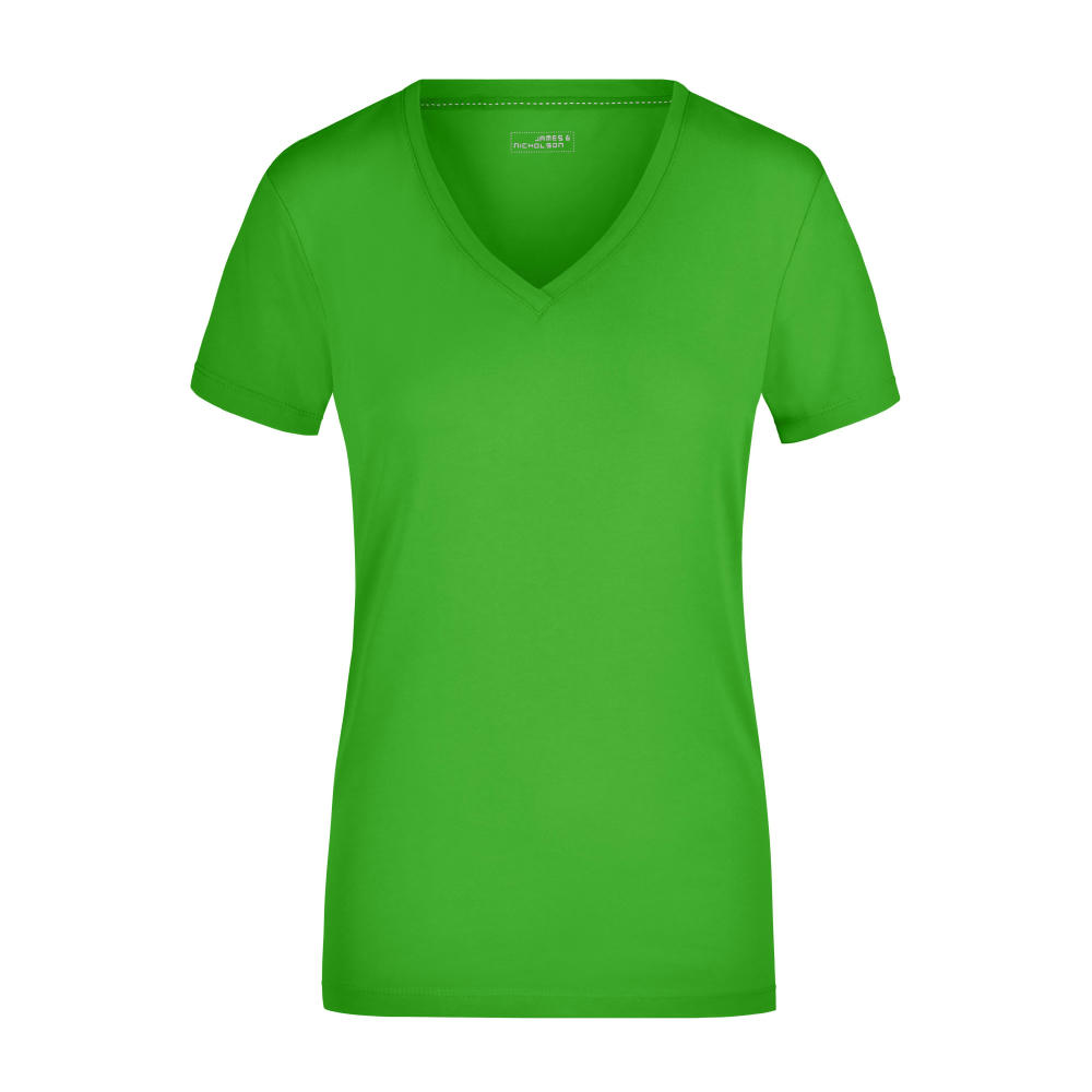 Product image Ladies' Stretch V-T - T-Shirt aus weichem Elastic-Single-Jersey Werbeartikel