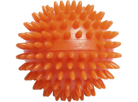 Massageball / Igelball mit rechteckiger Prägung, "Made in Germany" Werbeartikel