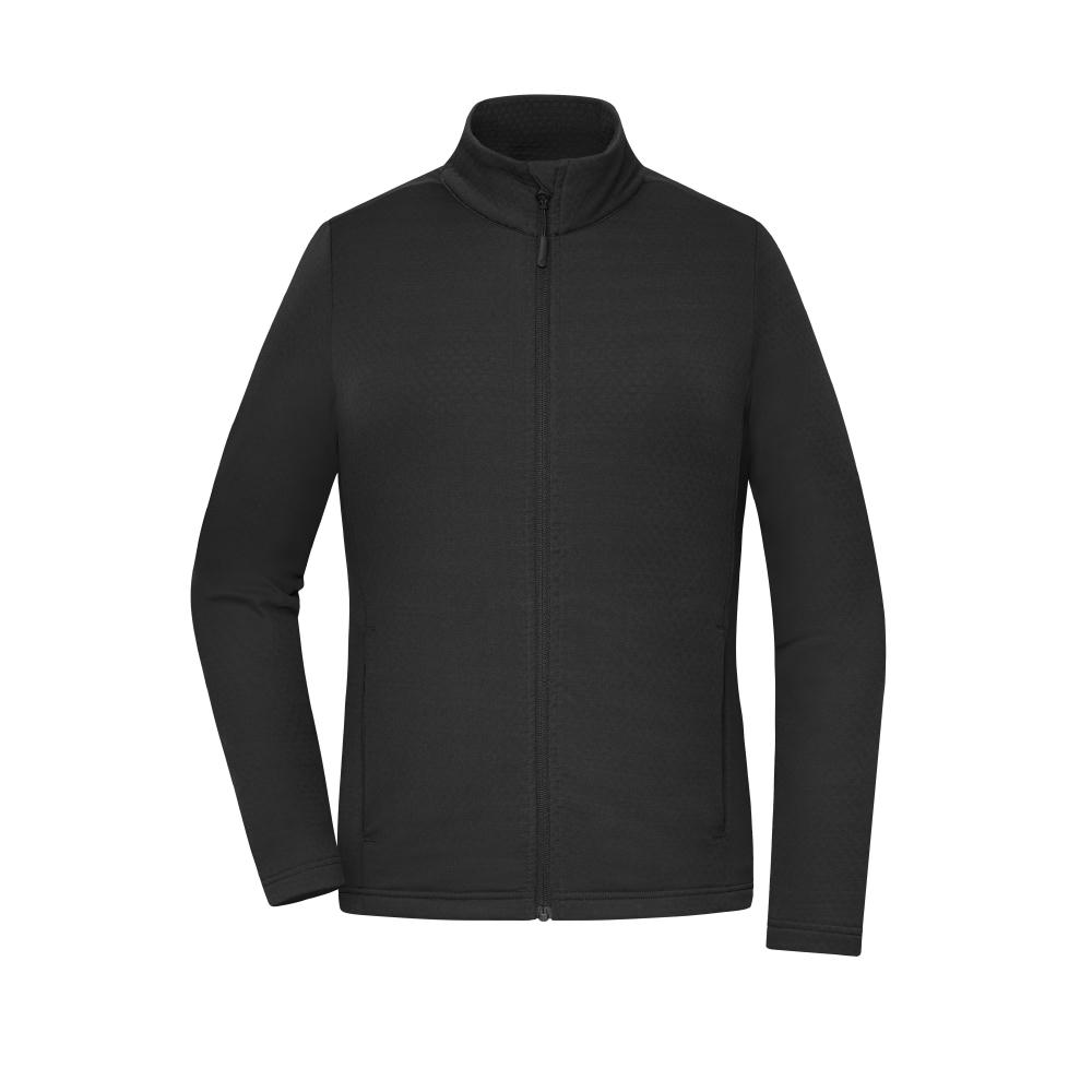 Ladies' Sports Structured Fleece Jacket  GRS - Stretchfleecejacke aus recyceltem Polyester für Sport und Freizeit Werbeartikel