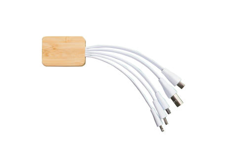 Ladekabel Bambus mit R-PET-Ummantelung bedrucken