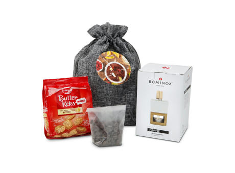 Geschenkset / Präsenteset: Schokofondue im Beutel bedrucken