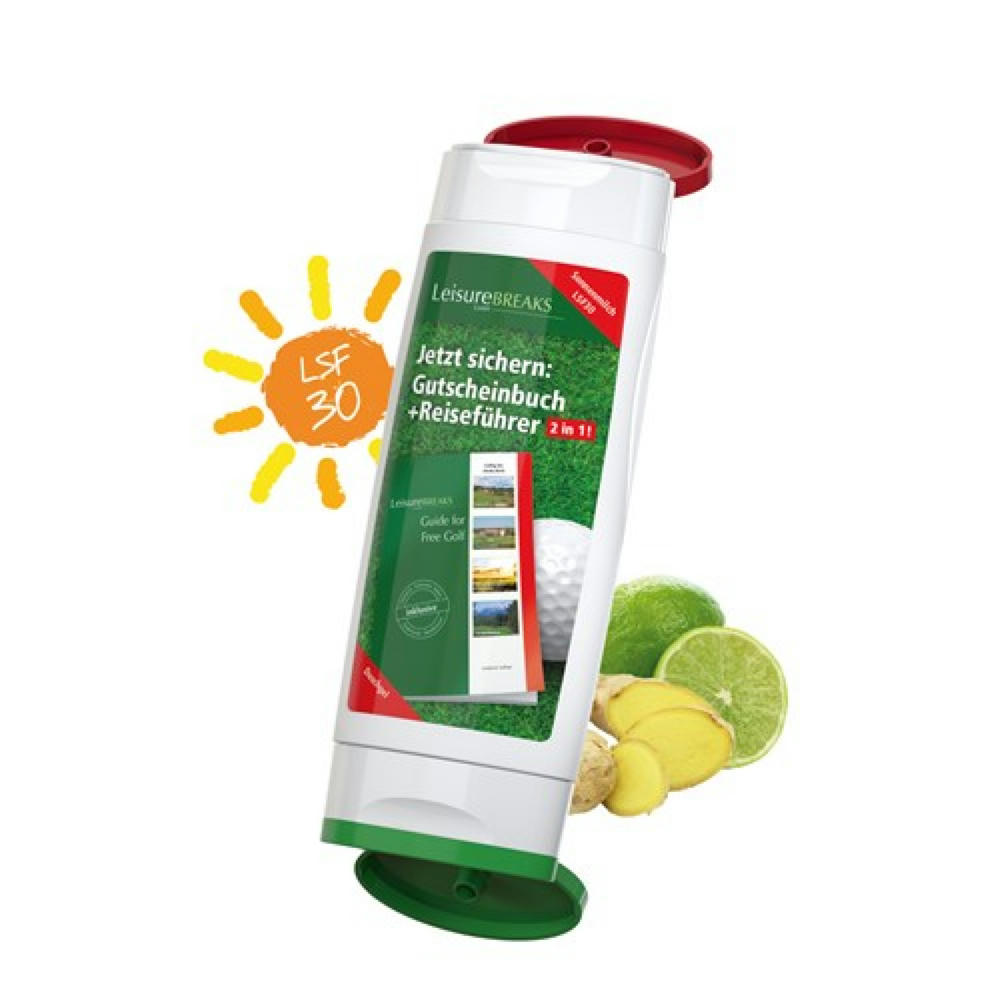 DuoPack Sonnenmilch LSF 30 + Duschgel Ingwer-Limette (2 x 50 ml) Werbeartikel