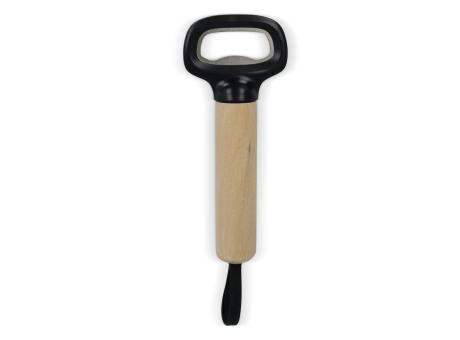 Product image Flaschenöffner mit Holzgriff und Riemen bedrucken