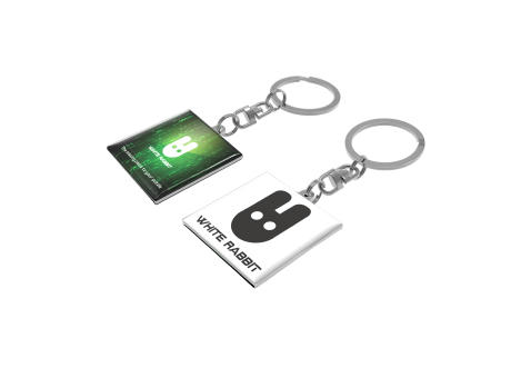 Key Ring Pluto Square bedrucken