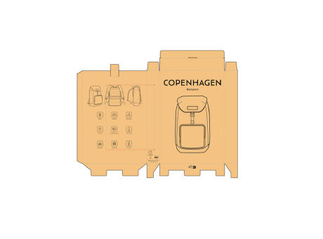 Copenhagen Laptop Rucksack 20L recy. Baumwolle 240 gsm  bedrucken