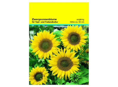 Product image Samentütchen Zwergsonnenblume 82 x 114 mm Werbeartikel