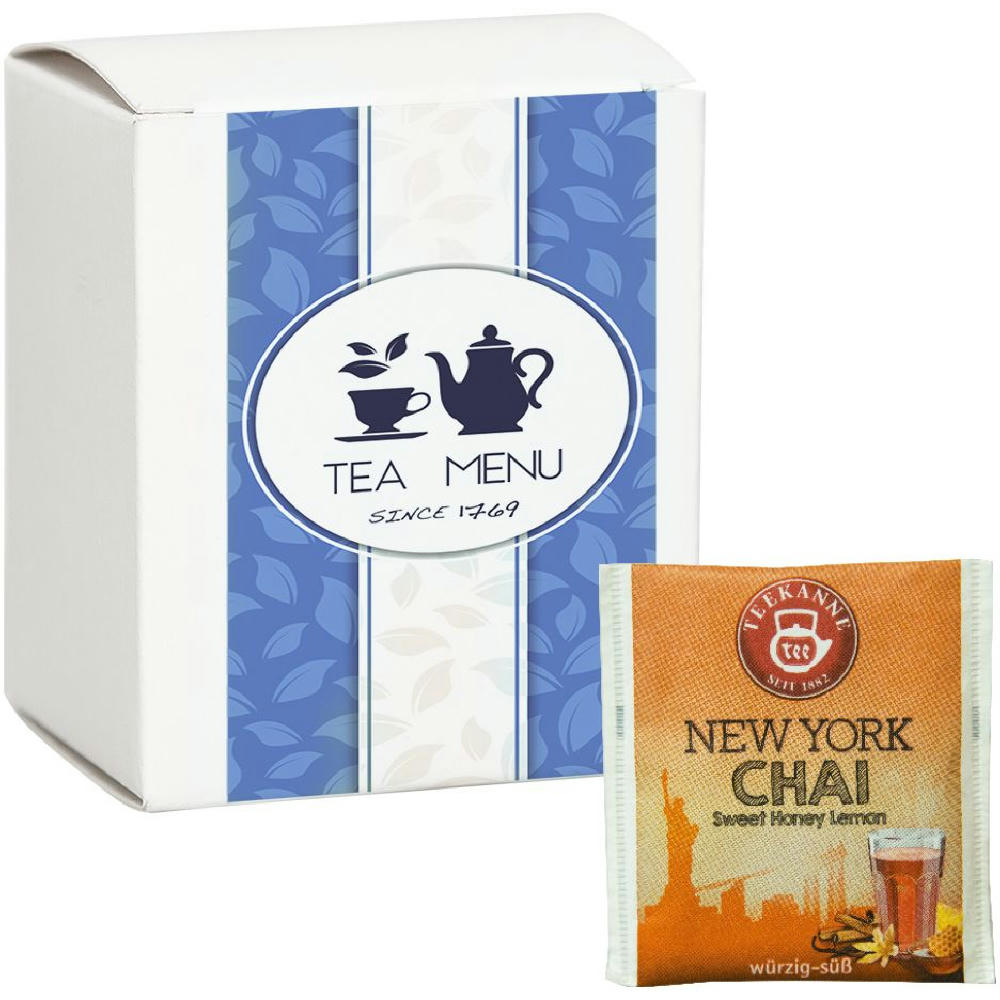 Product image Beuteltee New York Chai, 10 Stück, 17,5g, Faltschachtel Werbeartikel