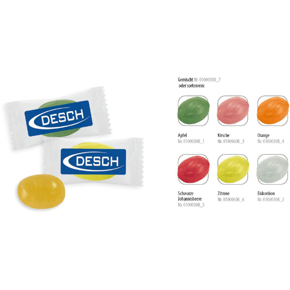 Product image Bonbon Flowpack, 1 Stück, Inhalt: Bonbon Kirsche Werbeartikel