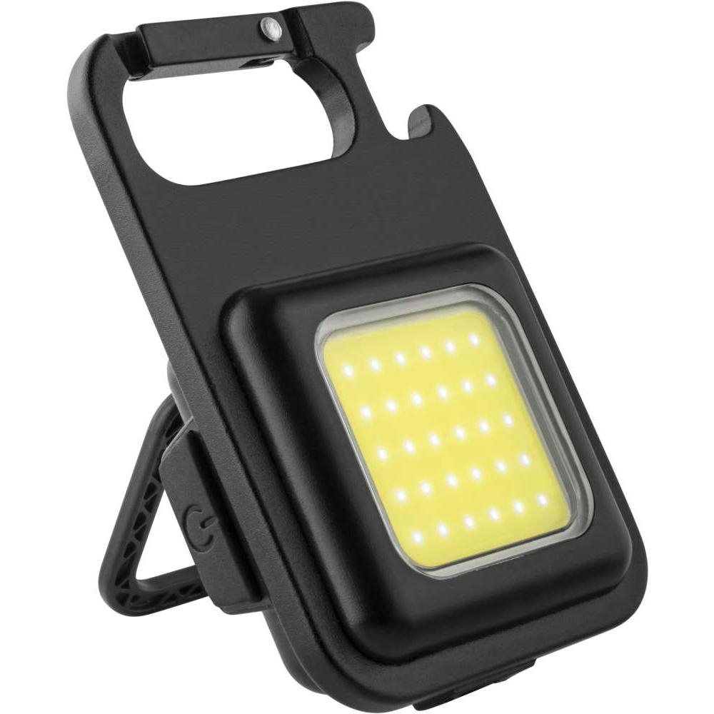 Product image METMAXX LED MegaBeam MiniSquareLightReCharge mit Klappständer und Karabiner – Arbeitsleuchte zum Bedrucken