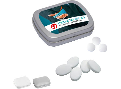Product image MINI-Klappdose mit Pfefferminzpastillen, 20g Werbeartikel