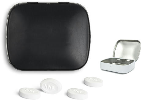 18 g - Vivil Extra Strong zuckerfrei - schwarz-matt - ohne Druck