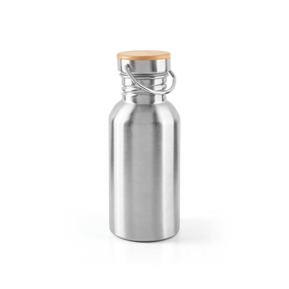 EWING. Edelstahlflasche (90 % recycelt) mit einwandiger Ausführung Werbeartikel