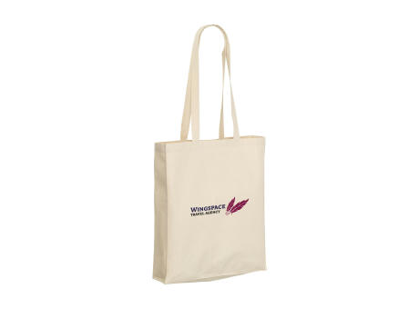 Natural Square Bag (165 g/m²) Baumwolltasche bedrucken