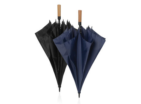 Tony Aware™ RPET 30" Schirm mit auto. Öffnung & Akaziengriff Werbeartikel